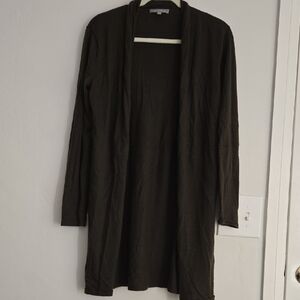 Neiman Marcus Dark Green Open Front Cardigan Size Medium